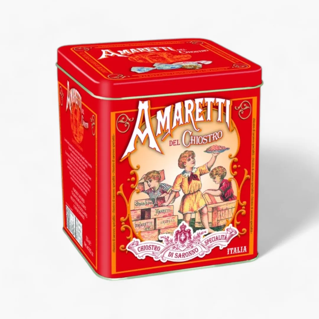 Amaretti Mini Square Tin by Chiostro di Saronno
