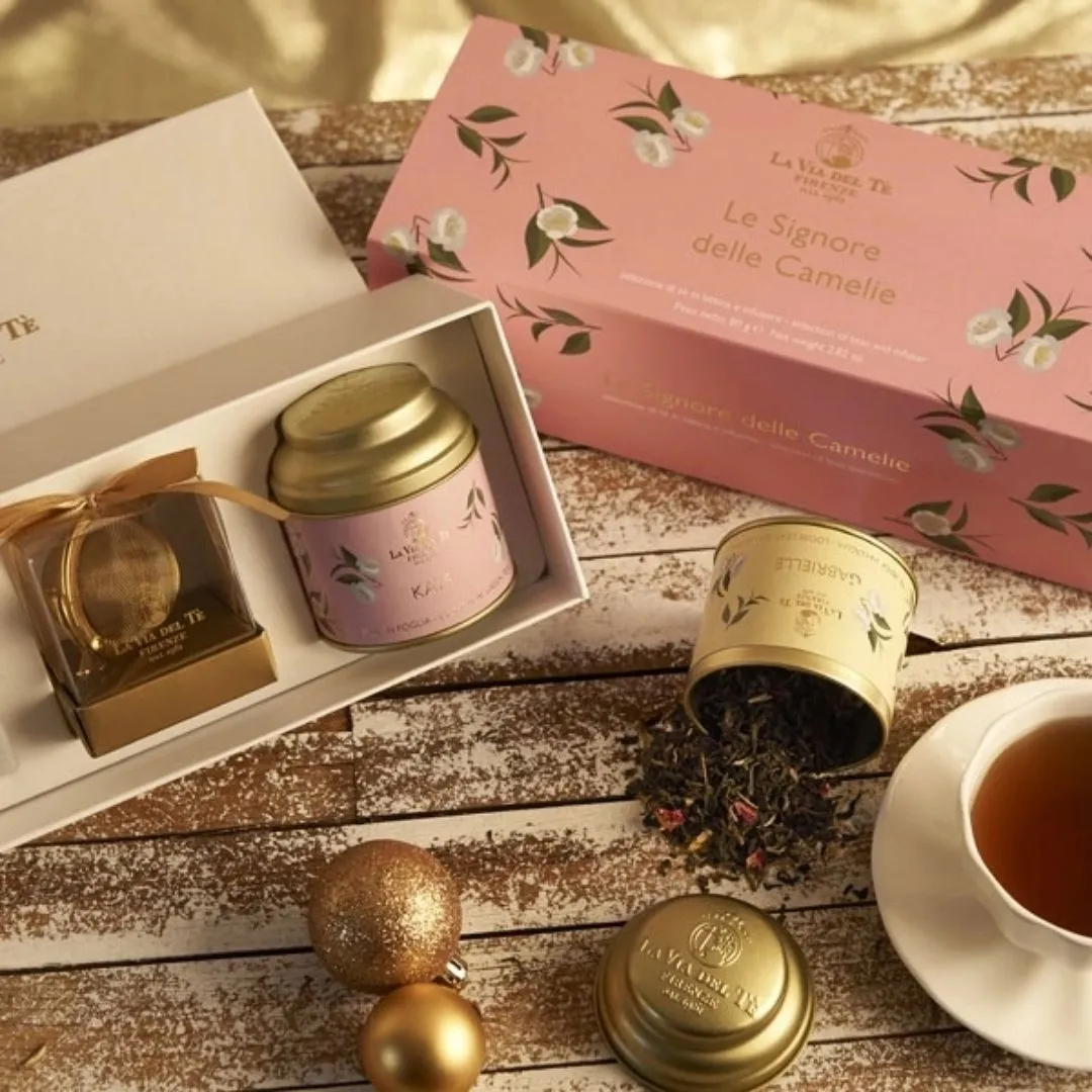 Camelie Loose Leaf Tea Gift Box - Two Tins by La Via del Té
