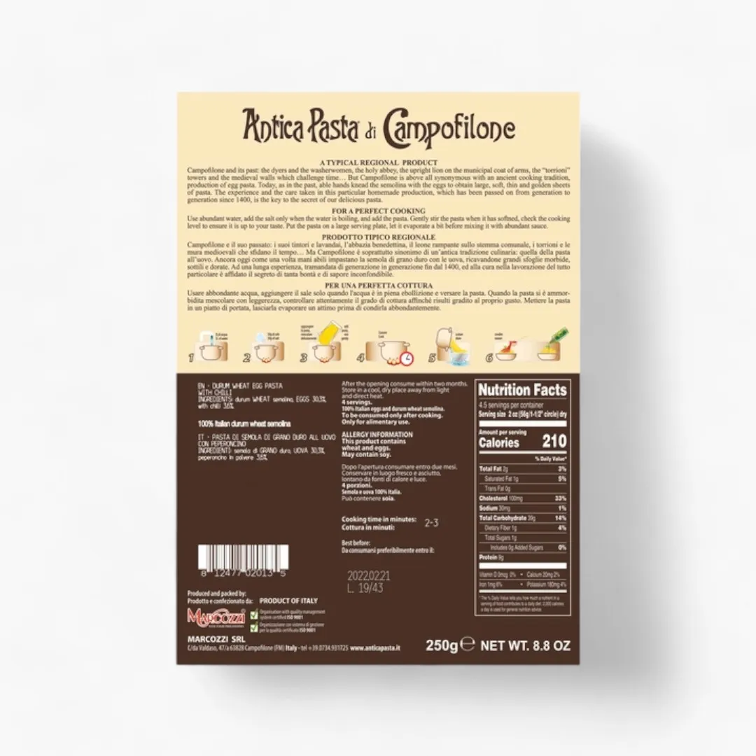 Peperoncino Fettuccine by Antica Pasta