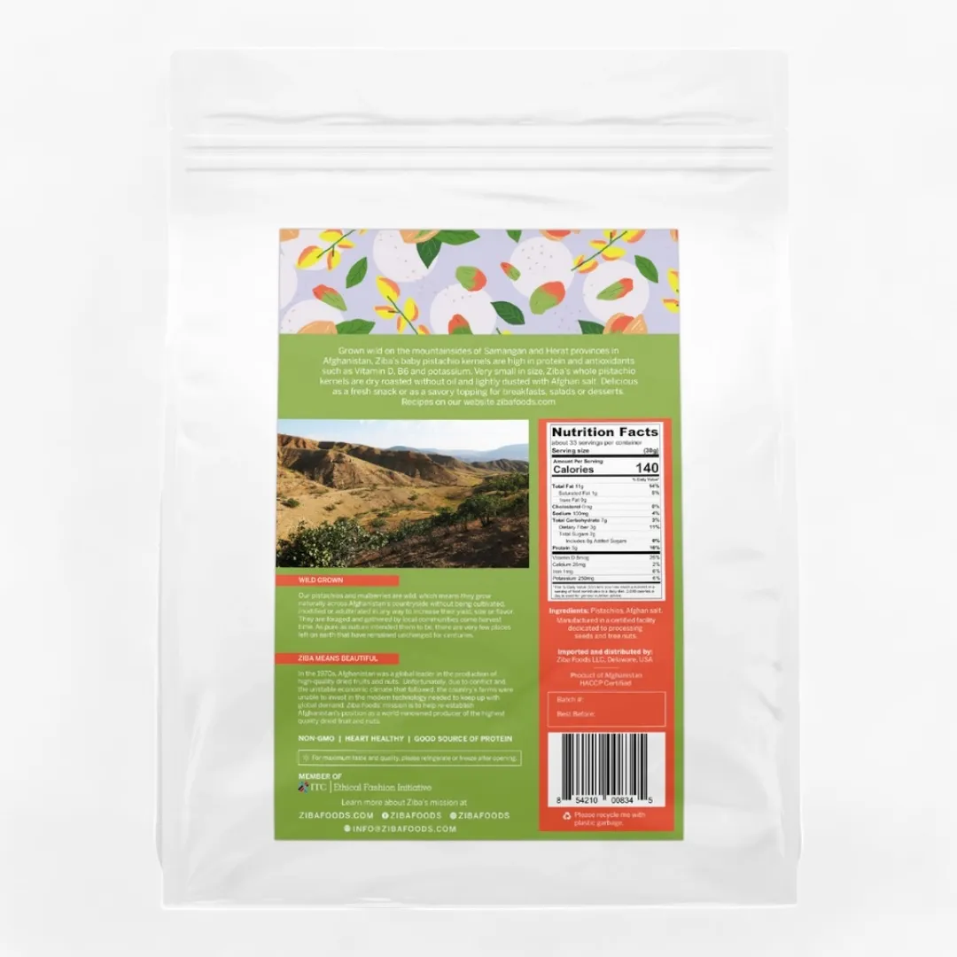 Baby Pistachio Kernels (Dry Roasted & Salted) Bulk Vegan 1kg