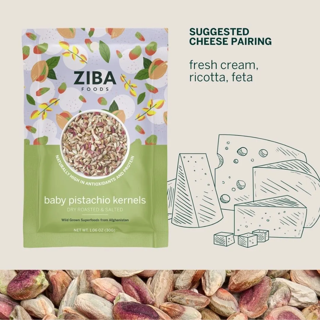 Baby Pistachio Kernels (Dry Roasted & Salted) Vegan 1 oz