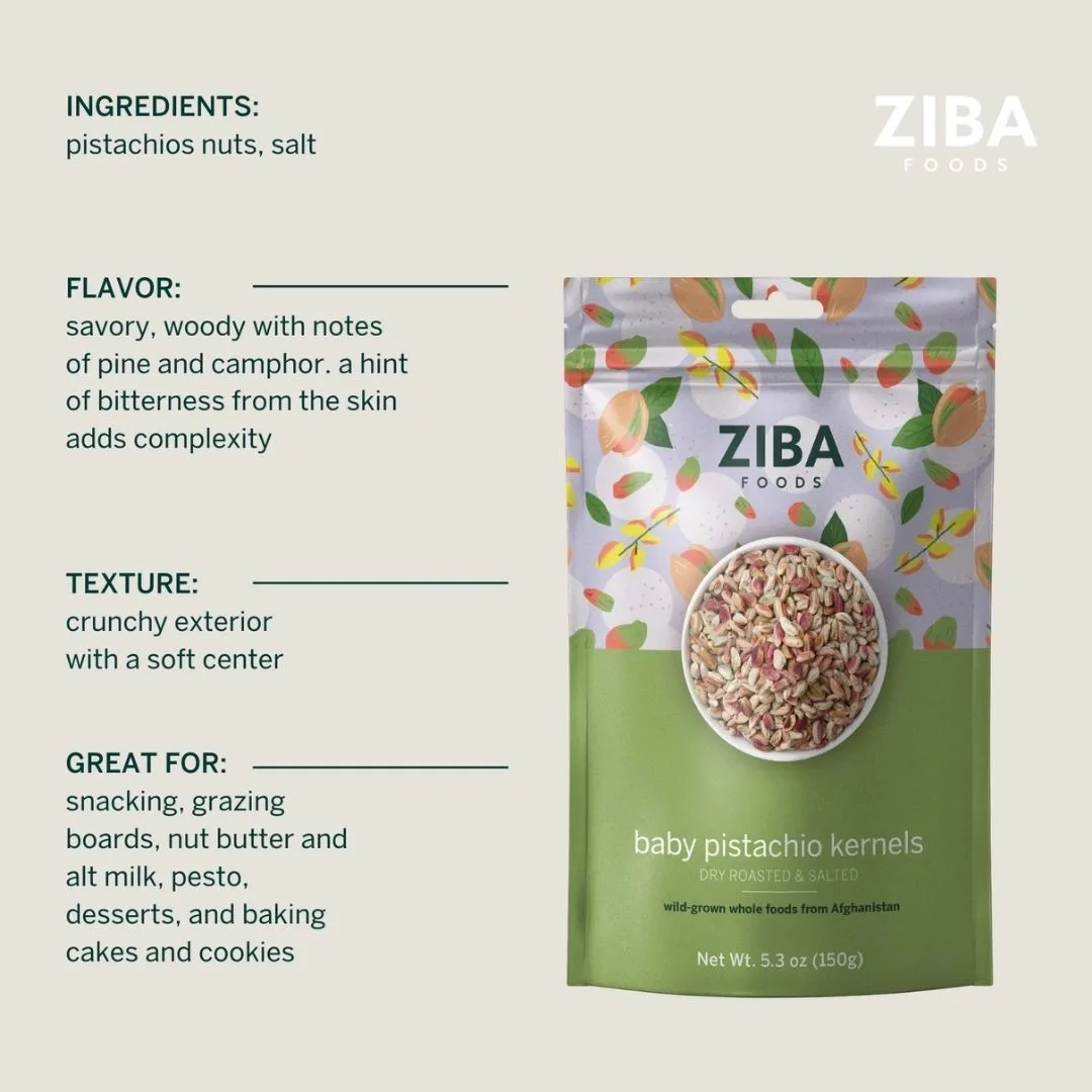 Baby Pistachio Kernels (Dry Roasted & Salted), Vegan 5 oz