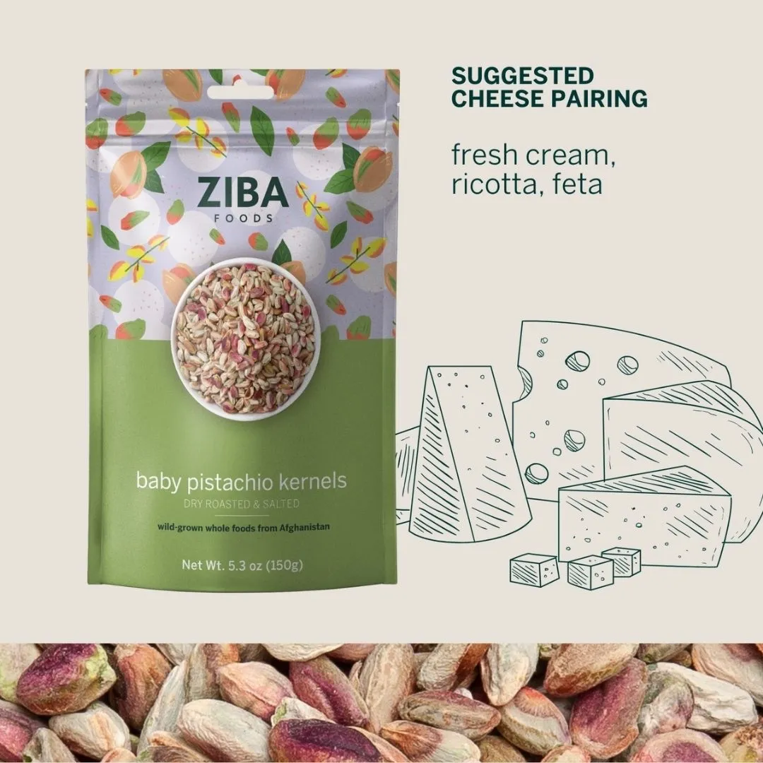 Baby Pistachio Kernels (Dry Roasted & Salted), Vegan 5 oz