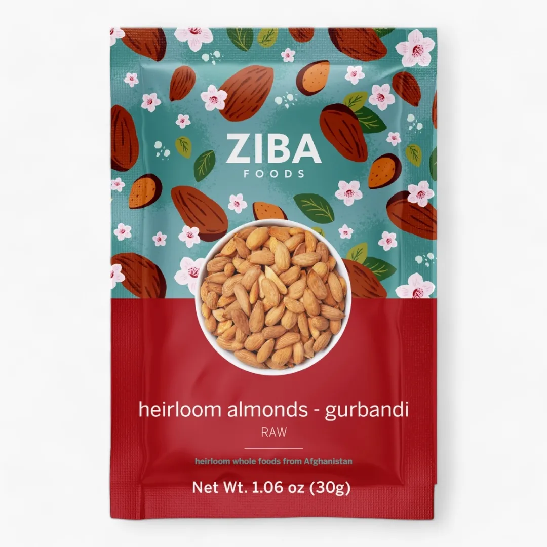 Heirloom Almond Gurbandi (Raw) Single-Serve Snack Vegan 1 oz