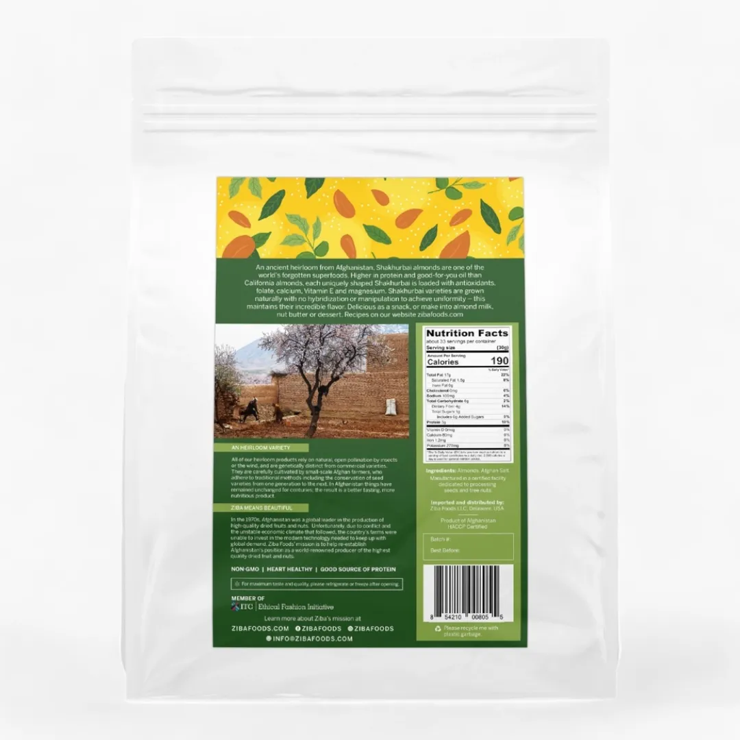 Heirloom Almonds - Shakhurbai (Dry Roasted & Salted) 1kg