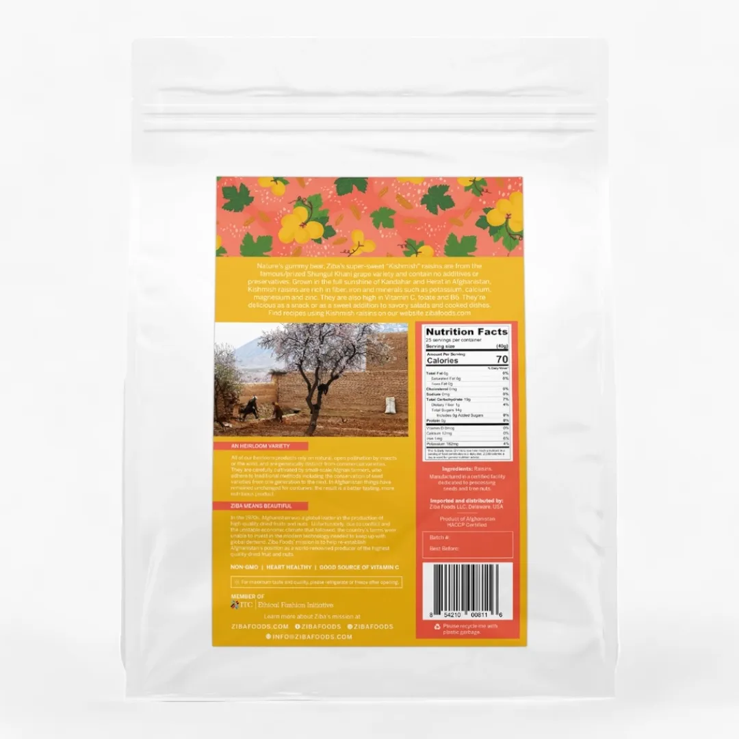 Kishmish Raisins Bulk, Vegan 1kg