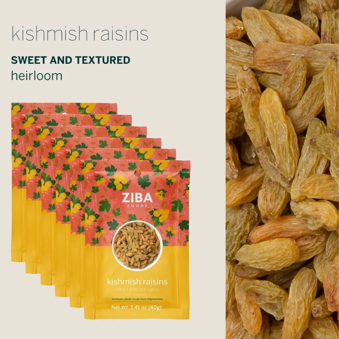 Kishmish Raisins Single-Serve Snack, Vegan 1 oz