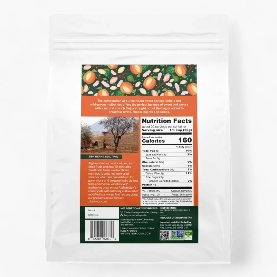 Mulberry & Sweet Apricot Seeds Pairing Vegan Trail Mix 1kg