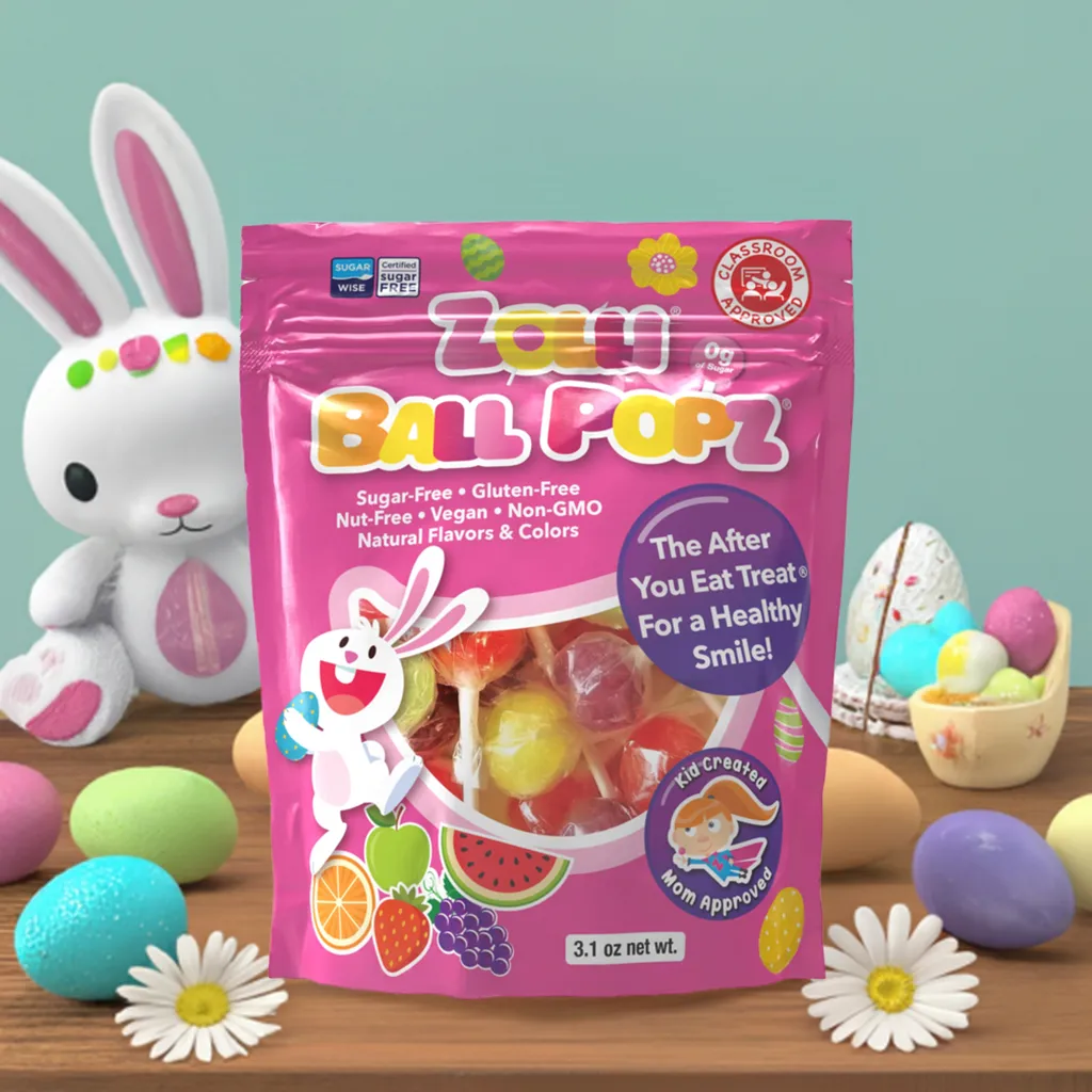 Easter Zolli Zero Sugar Ball Popz Assorted - 3.1oz Pouch