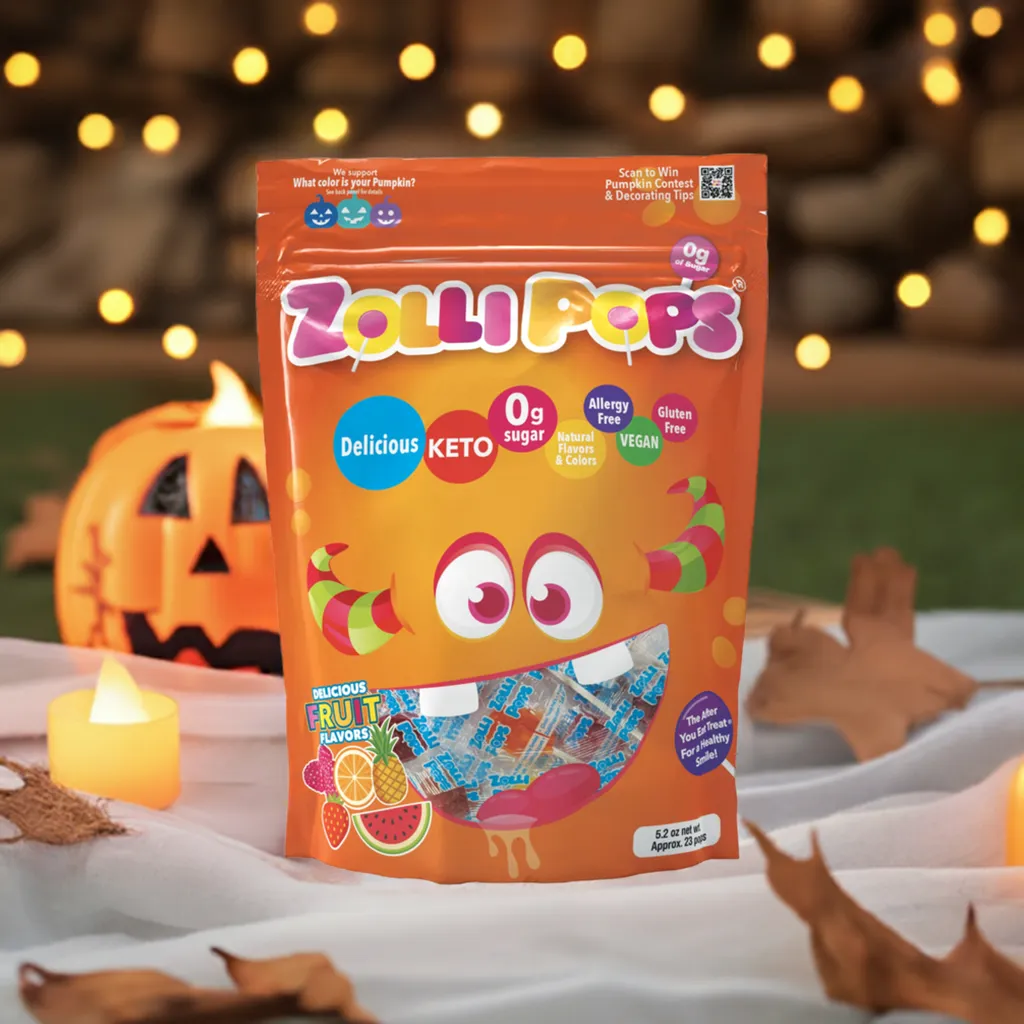 Halloween Zollipops® Sugar Free Original Assorted 5.2oz Pouch