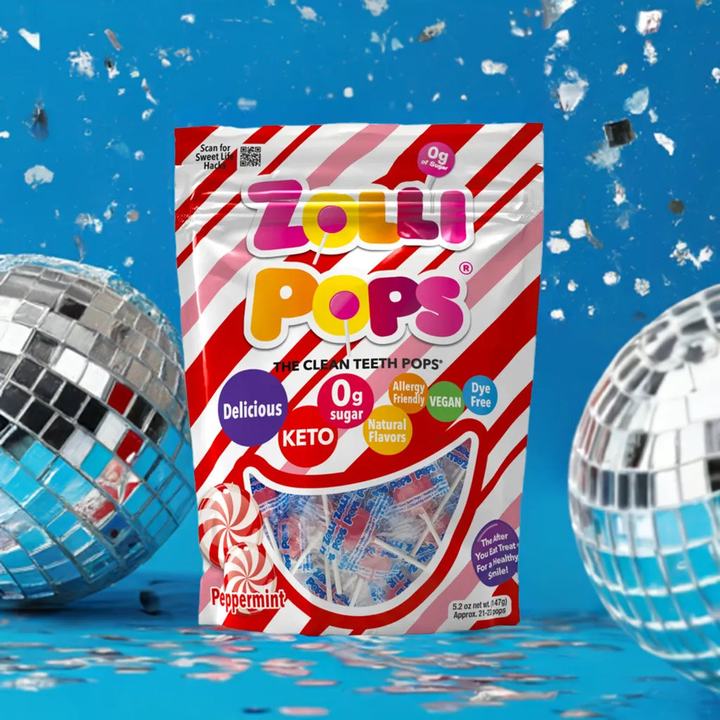 New! Sugar Free Zollipops Peppermint - 5.2oz Pouch