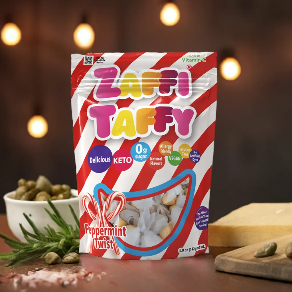 Zaffi® Taffy Zero Sugar Peppermint Twist