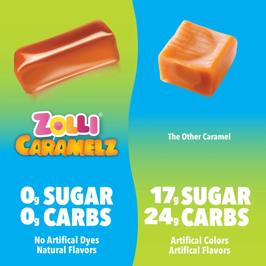Zolli Caramelz Zero Sugar Chocolate Mashups - New Bag