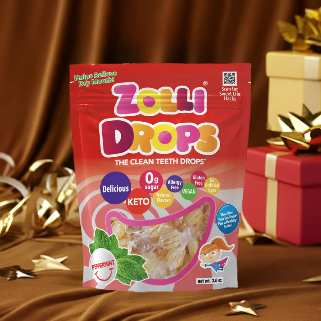 Zolli Drops Zero Sugar Peppermint - 3oz Pouch