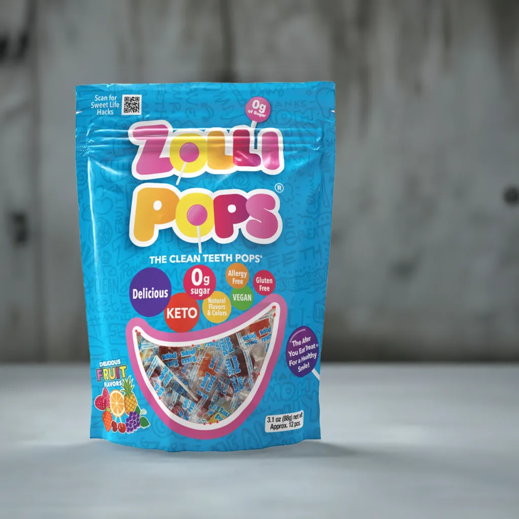 Zollipops Variety Fruit - 3.1oz Pouch (8/Display Tray)