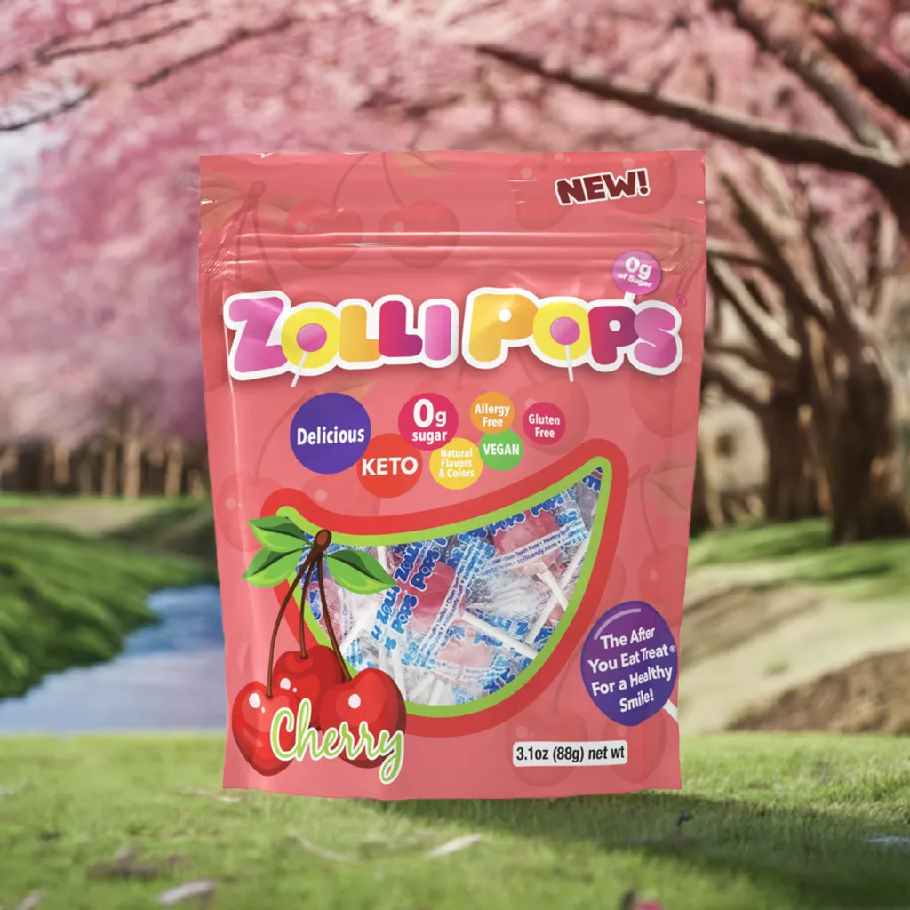 Zollipops Sugar Free Cherry - 3.1oz Pouch