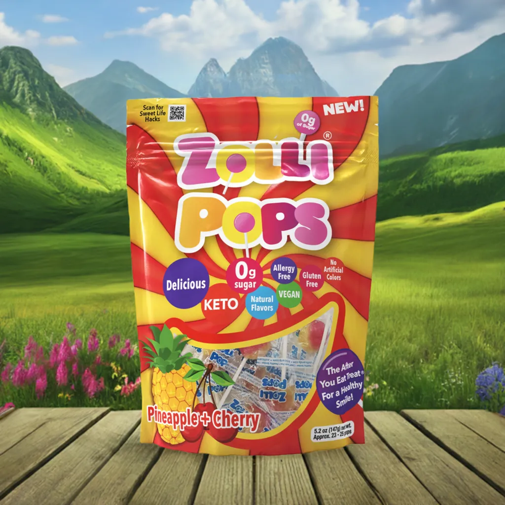 Zollipops Zero Sugar Cherry Pineapple - 5.2oz Pouch