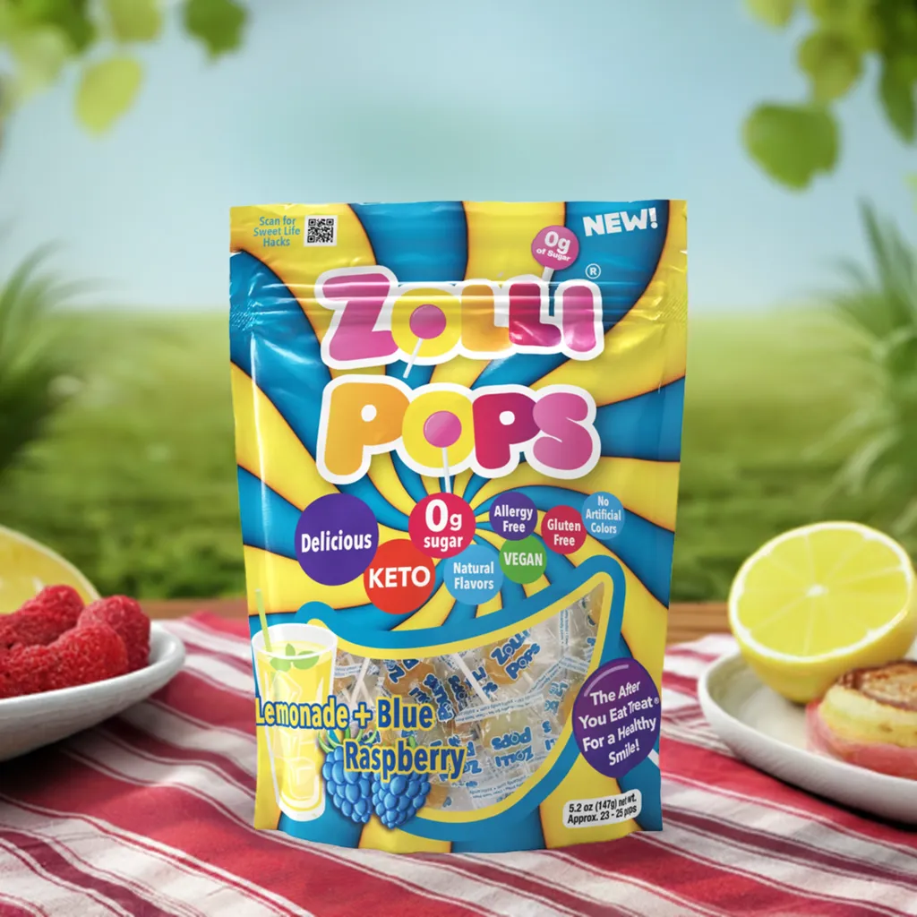 Zollipops Zero Sugar Lemonade & Blue Raspberry Swirl 5.2oz