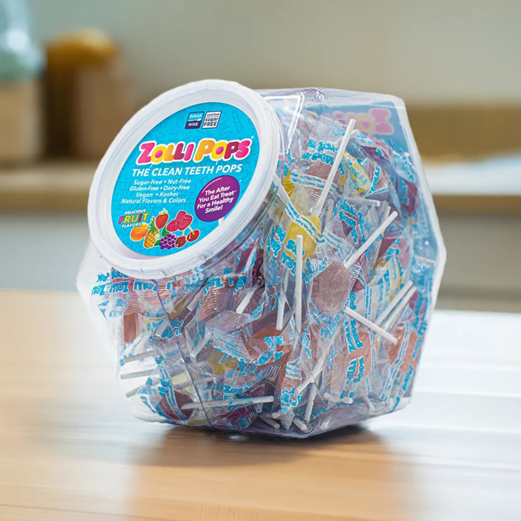 Zollipops Sugar Free Variety - 29oz Hex Jar