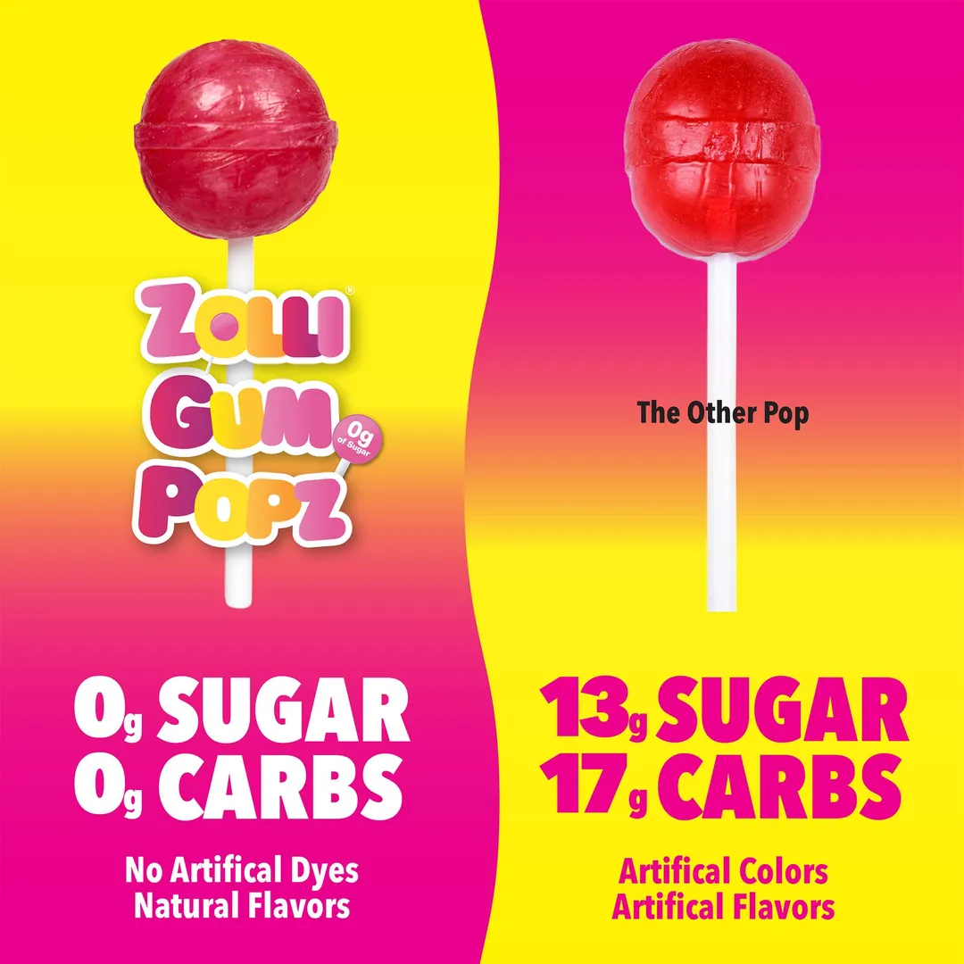 Zolli Zero Sugar Gum Popz - Halloween