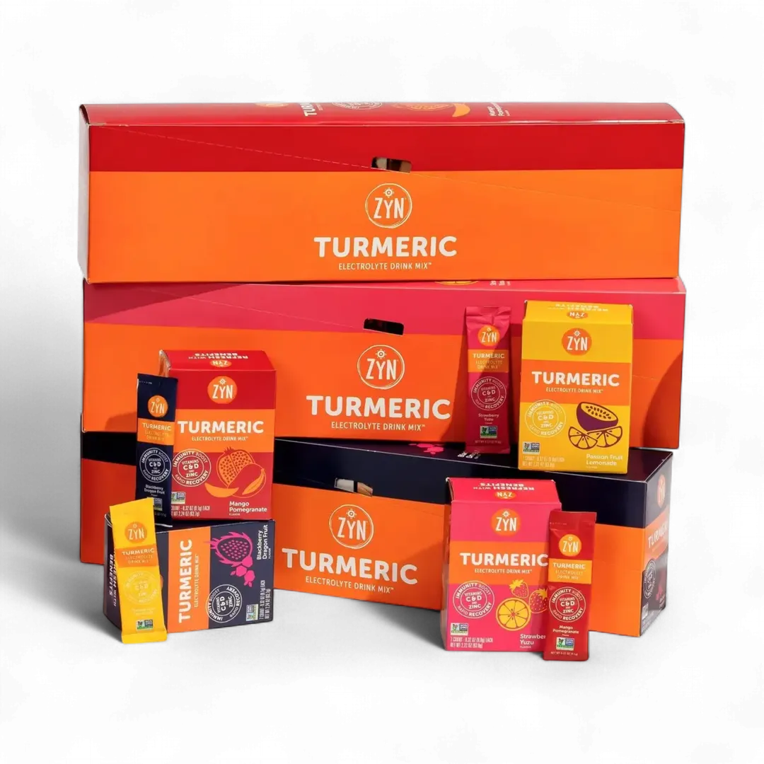 Drink ZYN Turmeric Electrolyte Drink Mix - Cartons