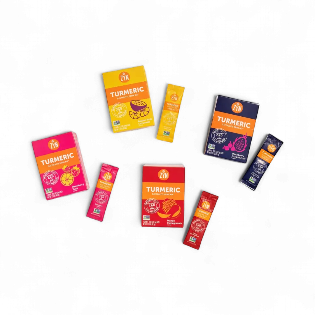Drink ZYN Turmeric Electrolyte Drink Mix - Cartons