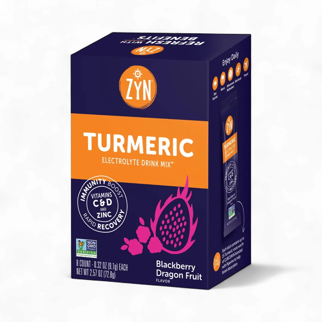 Drink ZYN Turmeric Electrolyte Drink Mix - Cartons