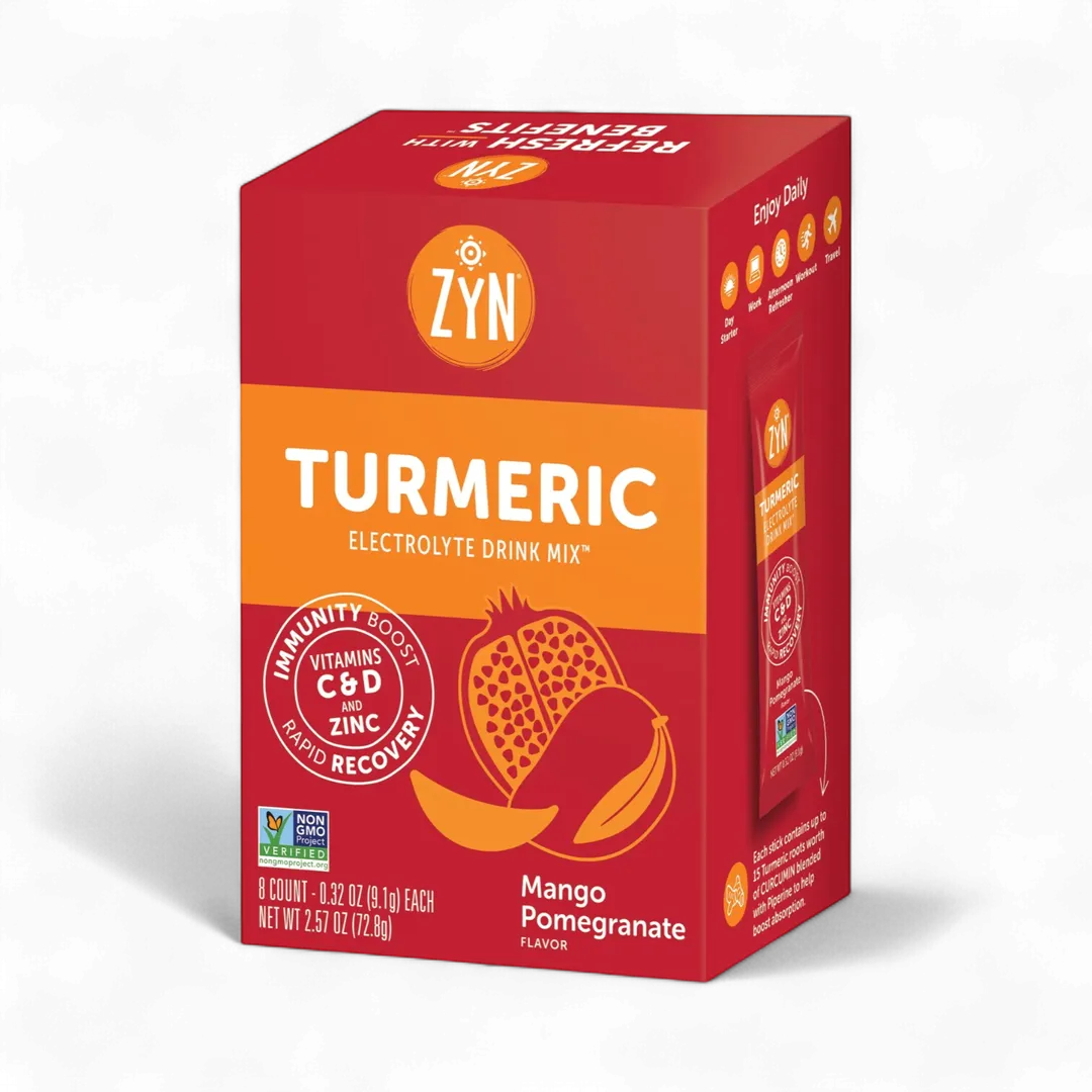 Drink ZYN Turmeric Electrolyte Drink Mix - Cartons