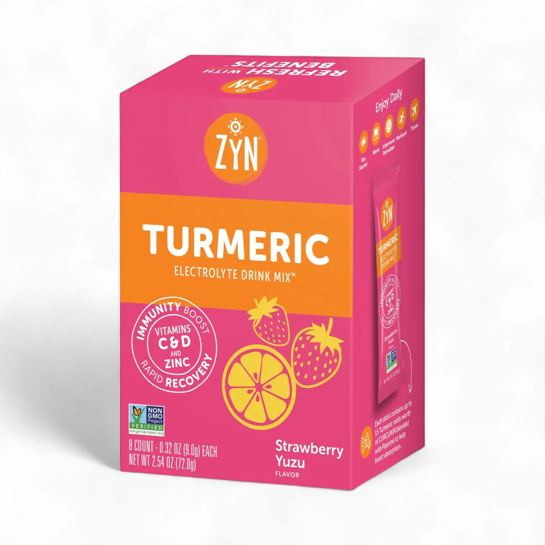 Drink ZYN Turmeric Electrolyte Drink Mix - Cartons